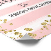 Poster d'accueil rose et or Imprimer (Coin)