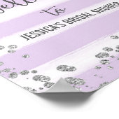 Poster d'accueil violet et argenté (Coin)