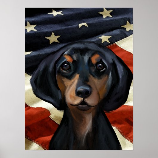 POSTER DACHSHUND (Devant)