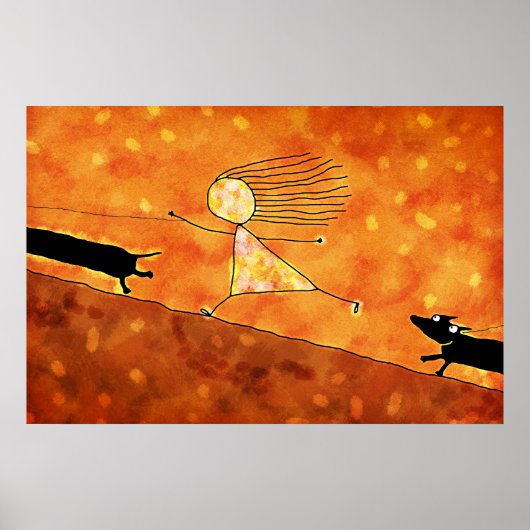 Poster Dachshund (Devant)