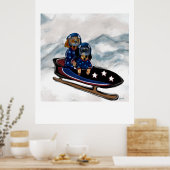 POSTER DACHSHUND  (Cuisine)