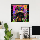 Poster Dachshund (Bureau à domicile)