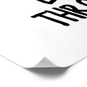 Poster Dachshund À Travers Le Jeu De Noël De Neige Drôle (Coin)