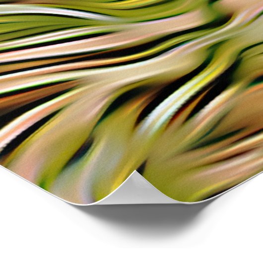 Poster Dachshund Brown Wiener Sur L'Herbe Dans Le Jardin (Coin)