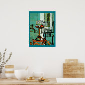 Poster Dachshund Chambre Lit (Cuisine)