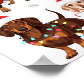 Poster Dachshund Christmas Dog Mom Lover Xmas Gift (Coin)