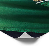 Poster Dachshund Dog en tenue de la Saint Patrick (Coin)