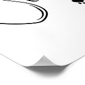 Poster Dachshund Ears Line Dessin Illustration minimale (Coin)