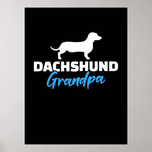 Poster Dachshund Grand-père (Devant)