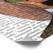 Poster Dachshund Green Gogges Top Hat (Coin)