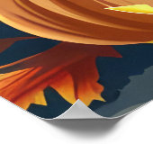 Poster Dachshund Halloween Éffrayant (Coin)