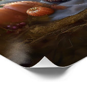 Poster Dachshund Halloween effroi (Coin)