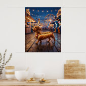 Poster Dachshund Hot Dog (Cuisine)