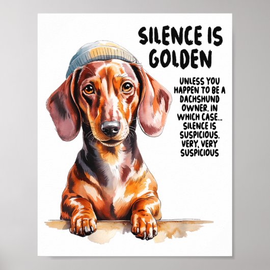 Poster Dachshund Ideas For Women & Novelty Miniature (Devant)