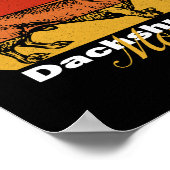 Poster Dachshund - La meilleure maman Dachshund du monde (Coin)