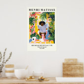 Poster Dachshund on Toilet Wall Art - Funny Matisse (Cuisine)