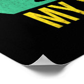 Poster Dachshund papa hommes (Coin)