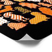 Poster Dachshund Pumpkin Shape Plaid Leopard Dog Autumn H (Coin)