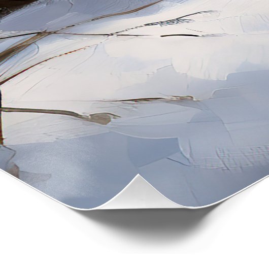 Poster Dachshund Qu'Il Neige Noël (Coin)