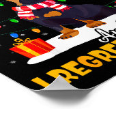 Poster Dachshund Santa On The Naughty List Dachshund Chri (Coin)