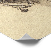 Poster - Dachshund taille portrait 8,5" x 11" (Coin)