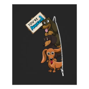 Poster Dachshund Vous Êtes Super