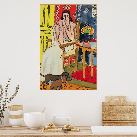 Poster Dachshunds Abstraits au sol, (Cuisine)