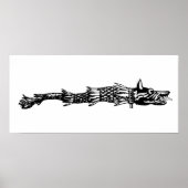 Poster dacia wolf drapeau du serpent histoire de la rouma (Devant)