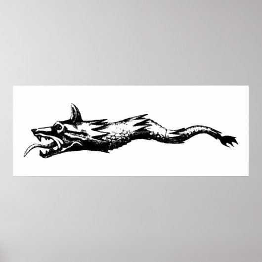 Poster dacia wolf drapeau du serpent histoire de la rouma (Devant)