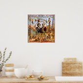 Poster d'acrobates japonais Aerialists VAUDEVILLE (Cuisine)