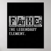 Poster Dad And Son Matching Fathers Day Cool Family Scien (Devant)