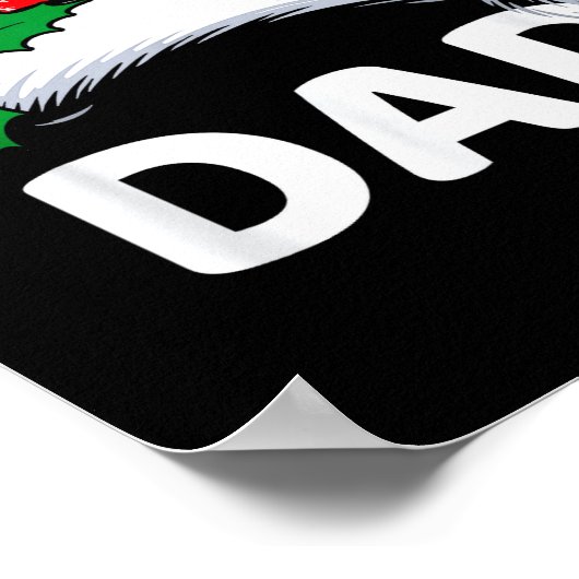 Poster Dad Christmas Family Pajamas Matching Santa Hat Ou (Coin)