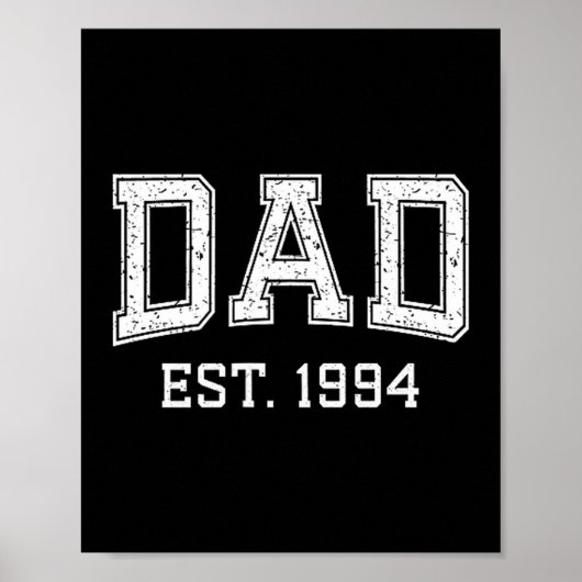Poster Dad Est 1994 Dad D Fathers Day Ized  (Devant)