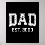 Poster Dad Est 2003 Dad D Fathers Day Ized  (Devant)