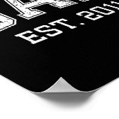 Poster Dad Est 2011 Dad D Fathers Day Ized (Coin)