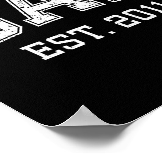 Poster Dad Est 2011 Dad D Fathers Day Ized  (Coin)