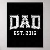 Poster Dad Est 2016 Dad D Fathers Day Ized (Devant)