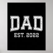 Poster Dad Est 2022 Dad D Fathers Day Ized  (Devant)