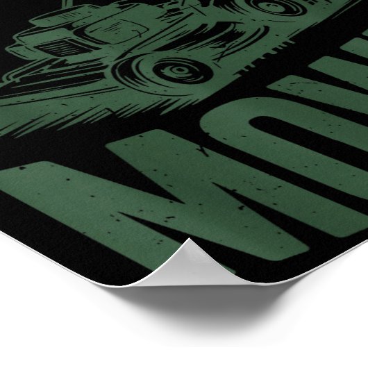 Poster Dad Lawn Mowing One Bad Mowfo Mower Gift Funny Dad (Coin)