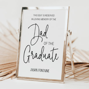 Poster Dad of the Graduate Memorial Reserved Seat