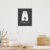 Poster DADA BEAR & ME | Papa Enfants Fils Fils Ours Dada (Cuisine)