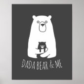 Poster DADA BEAR & ME | Papa Enfants Fils Fils Ours Dada (Devant)