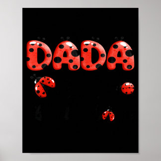 Poster Dada de la petite dame fille d'anniversaire dame c