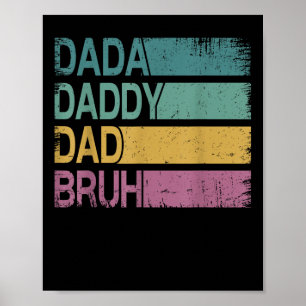 Poster Dada Papa Papa Bruh Chemise Hommes Drôle Fête des