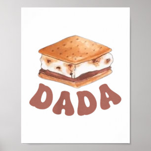 Poster Dada Smore Premier Anniversaire Camping Pour Être