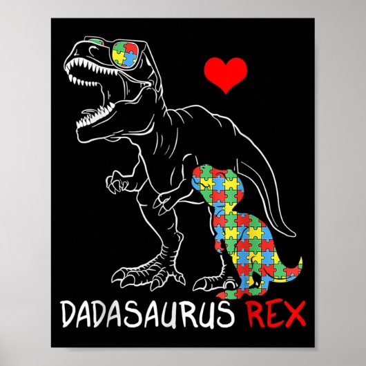 Poster Dadasaurus Rex Autism (Devant)