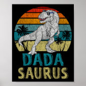 Poster Dadasaurus T Rex Dinosaur Dada Saurus Family Match (Devant)