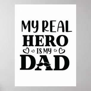 Poster Daddy Don Mon Vrai Héros Est Mon Héros