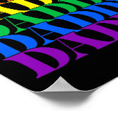 Poster Daddy Gay Daddy Bear Retro LGBT Rainbow LGBTQ (Coin)