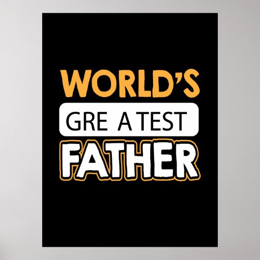 Poster Daddy Gift Le plus grand père du monde (Devant)